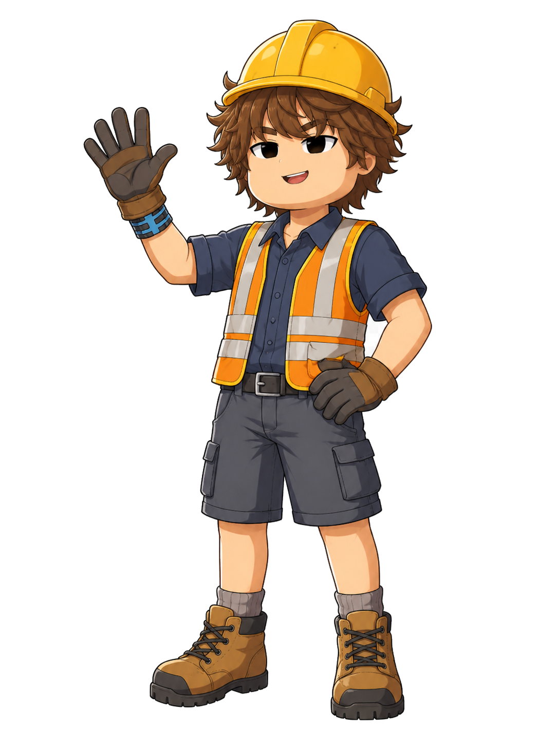 Buildra builder waving hello